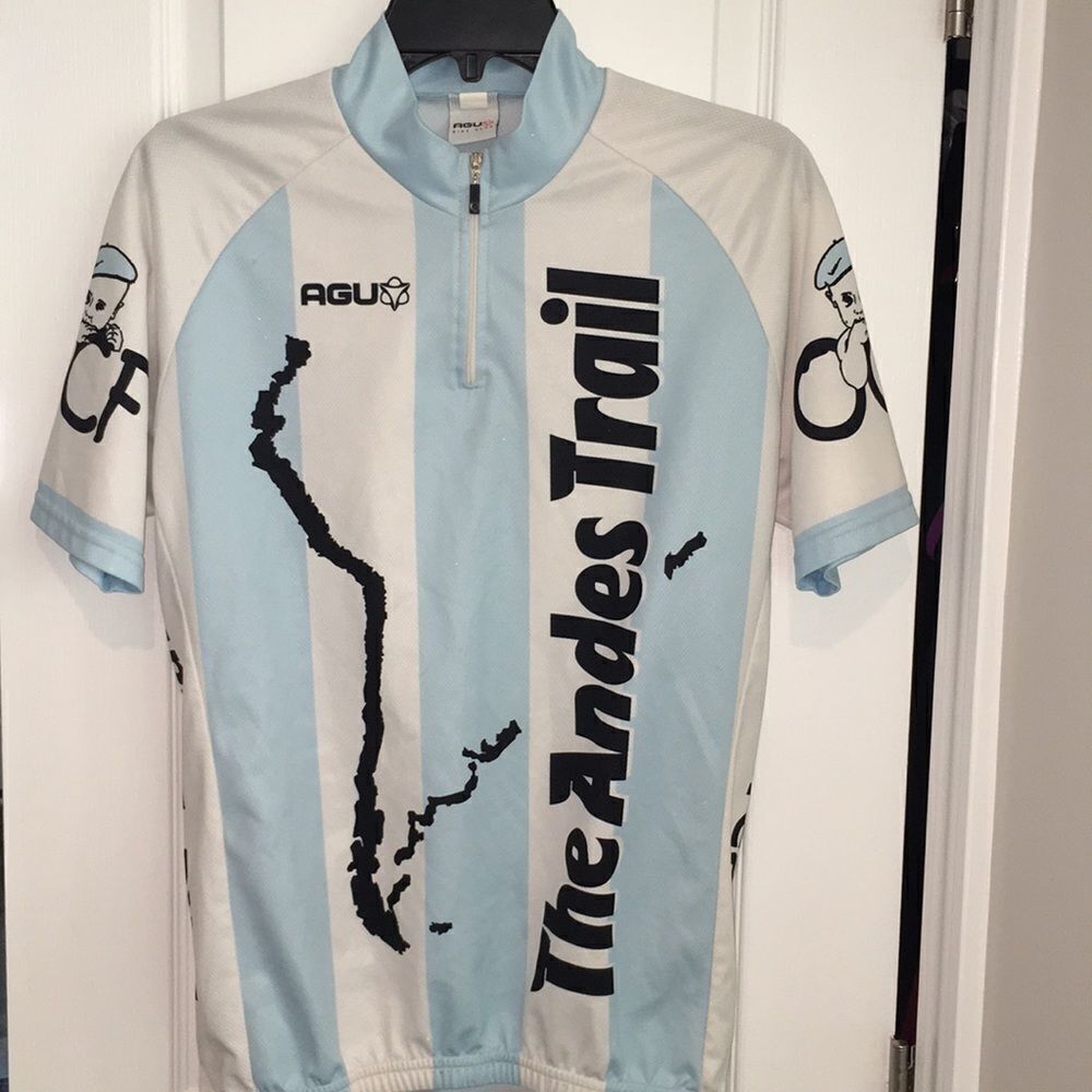 The Andes trail South America old retro cycling cycle mens bike dreams jersey